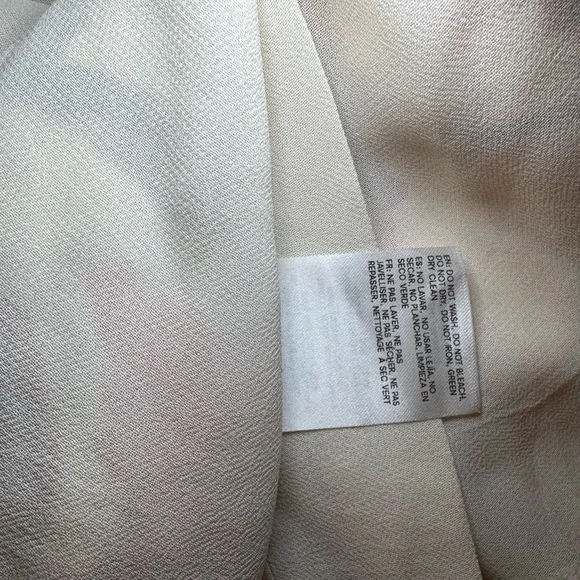 Reformation Maribelle Strapless Cream Chiffon Fabric - Picture 11 of 13